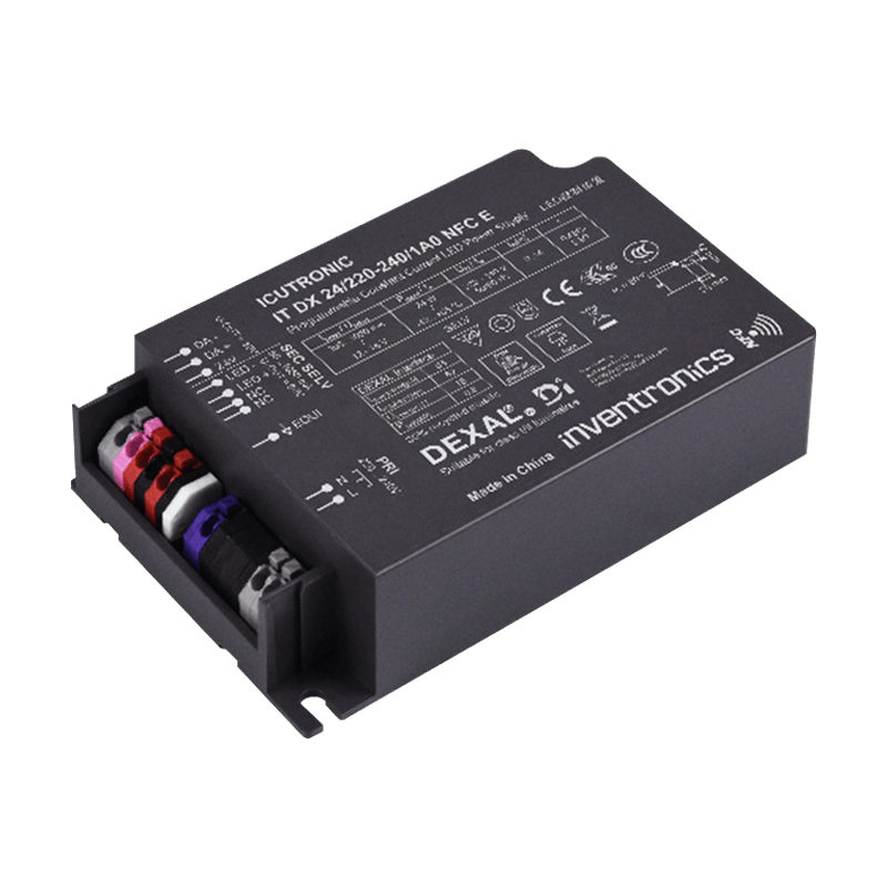 Driver LED Luar Ruangan NFC 24W yang Dapat Diprogram IT DX 24/220-240 NFC E